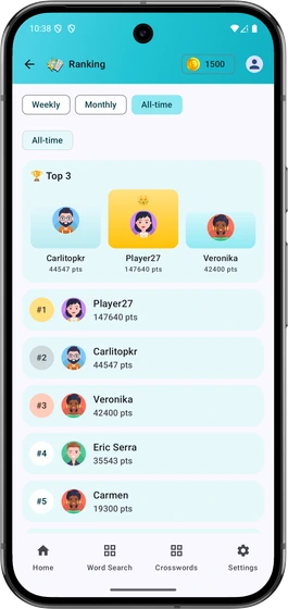 Mata Tiempo app screenshot