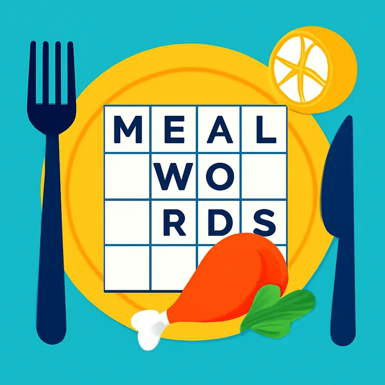 Delicious Meal Words - puzzle cover