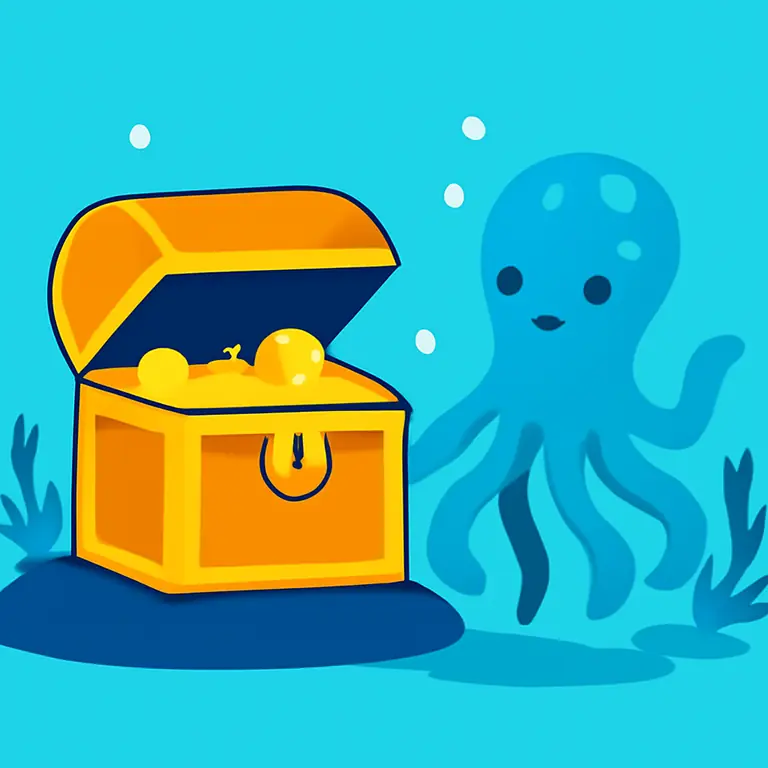 Sea Creatures and Treasures - puzzle cover