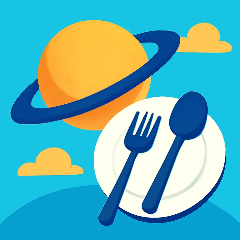 Food and Space - puzzle cover