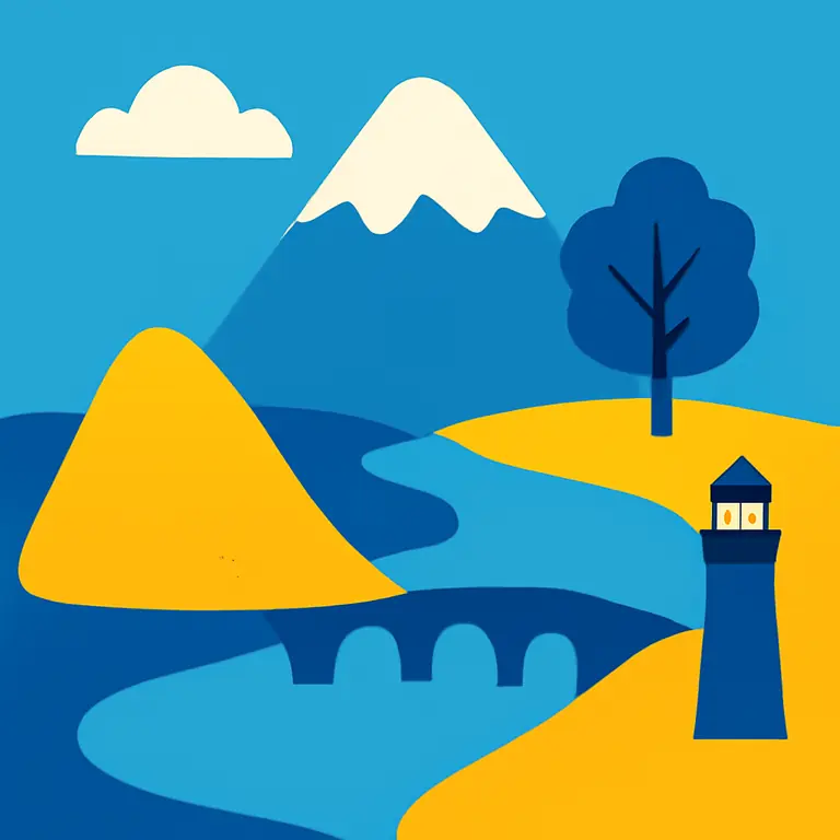 Geographical Features and Structures - puzzle cover