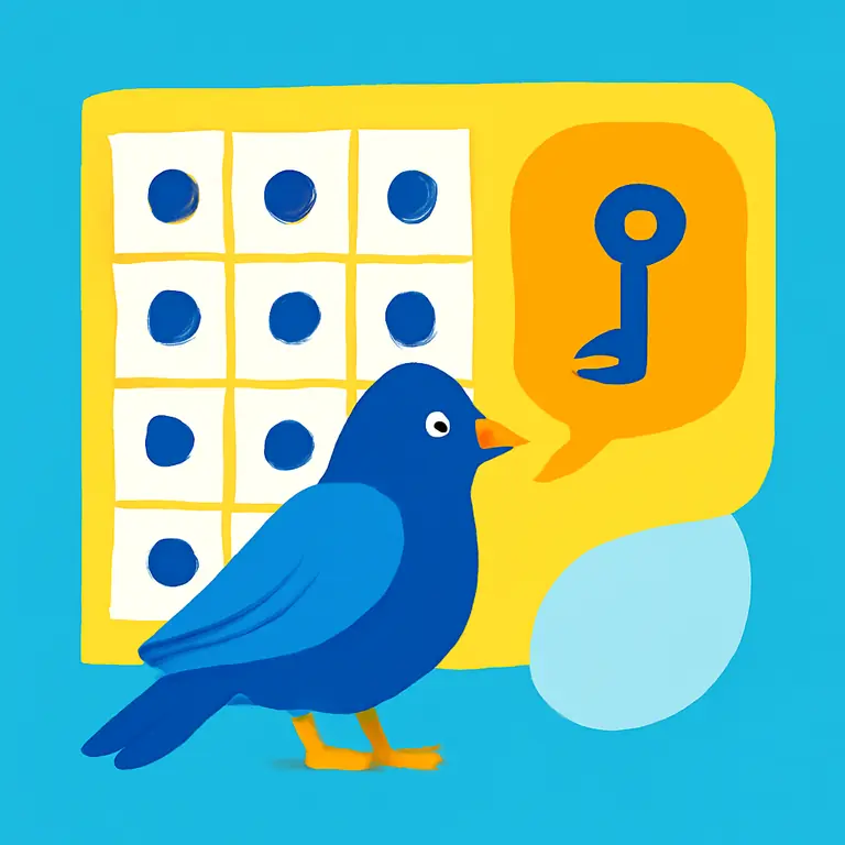 Aves y palabras clave - portada del puzzle