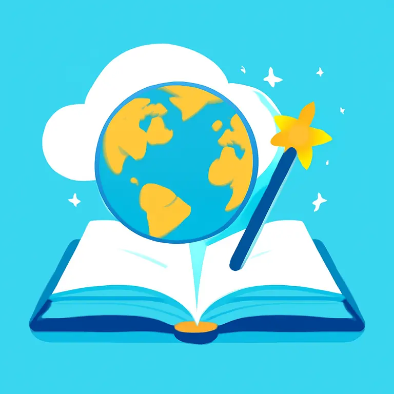 Mundos y palabras mágicas - portada del puzzle