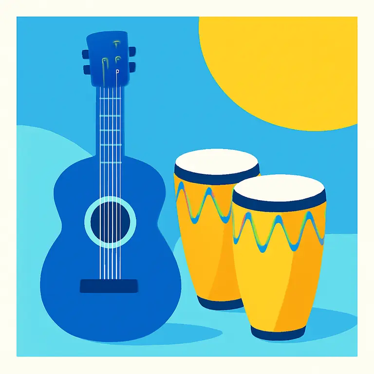 Instrumentos y Ritmos - portada del puzzle