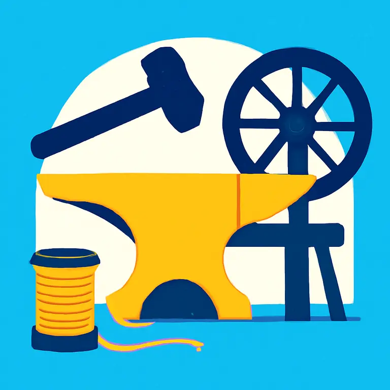 Acciones y Oficios Antiguos - portada del puzzle