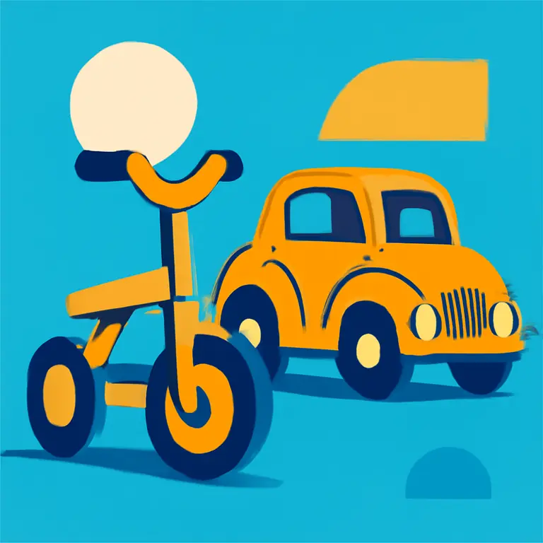 Juegos y transportes antiguos - portada del puzzle