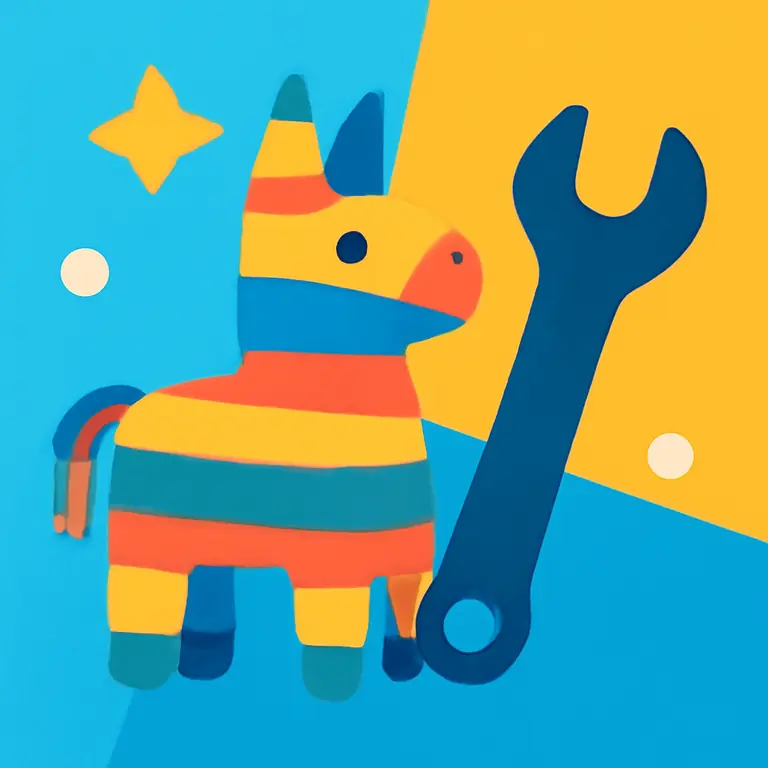 Fiesta y herramientas - portada del puzzle