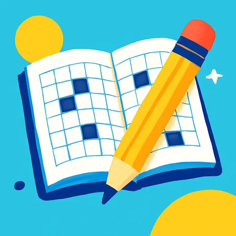 Juego de palabras escolares - portada del puzzle