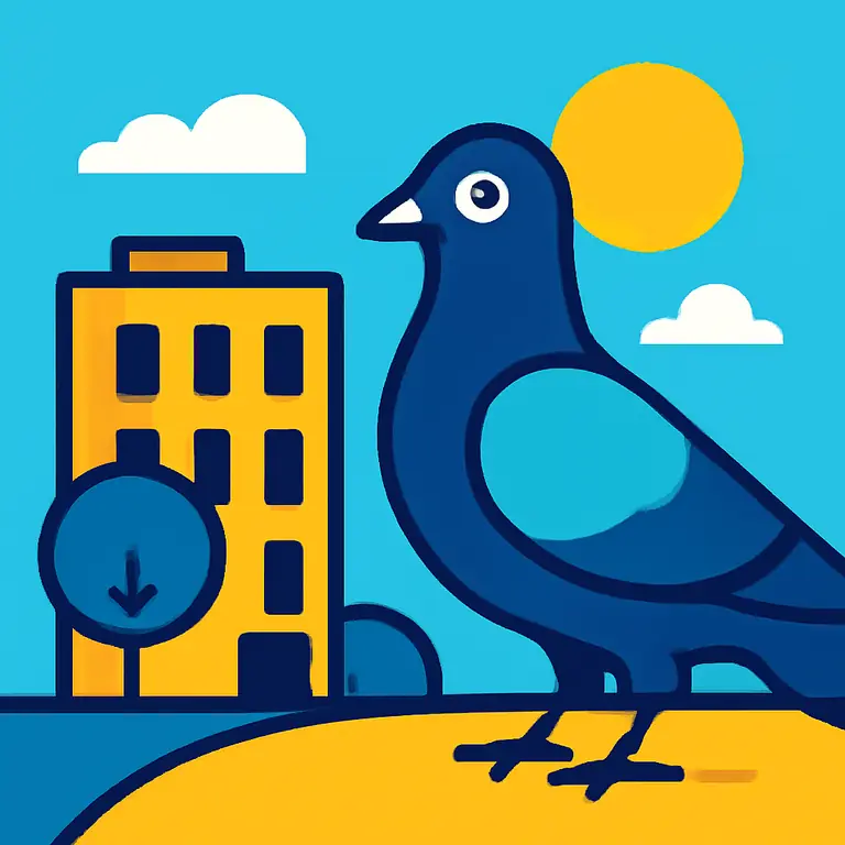 Lugares y animales urbanos - portada del puzzle