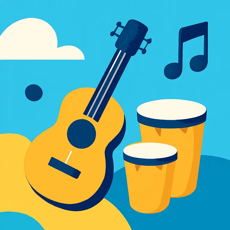 Instrumentos y Ritmos - portada del puzzle