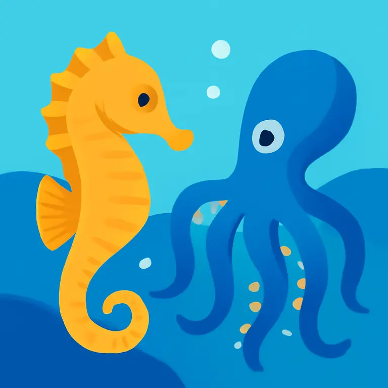 Mares y criaturas - portada del puzzle