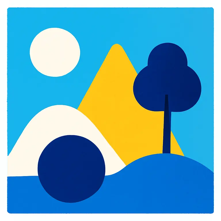 Formas y paisajes - portada del puzzle