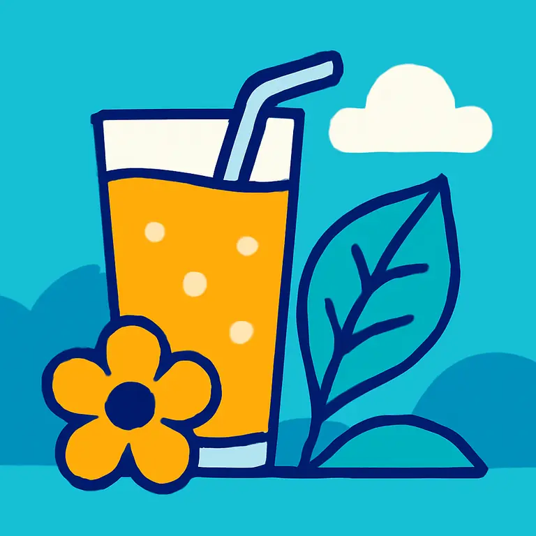 Bebidas y naturaleza - portada del puzzle