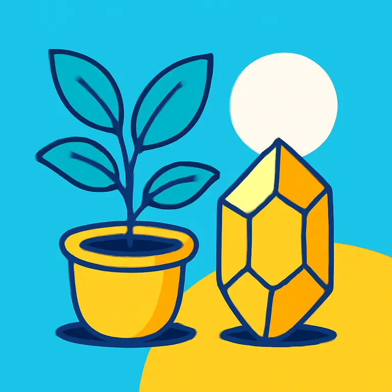 Plantas y minerales - portada del puzzle