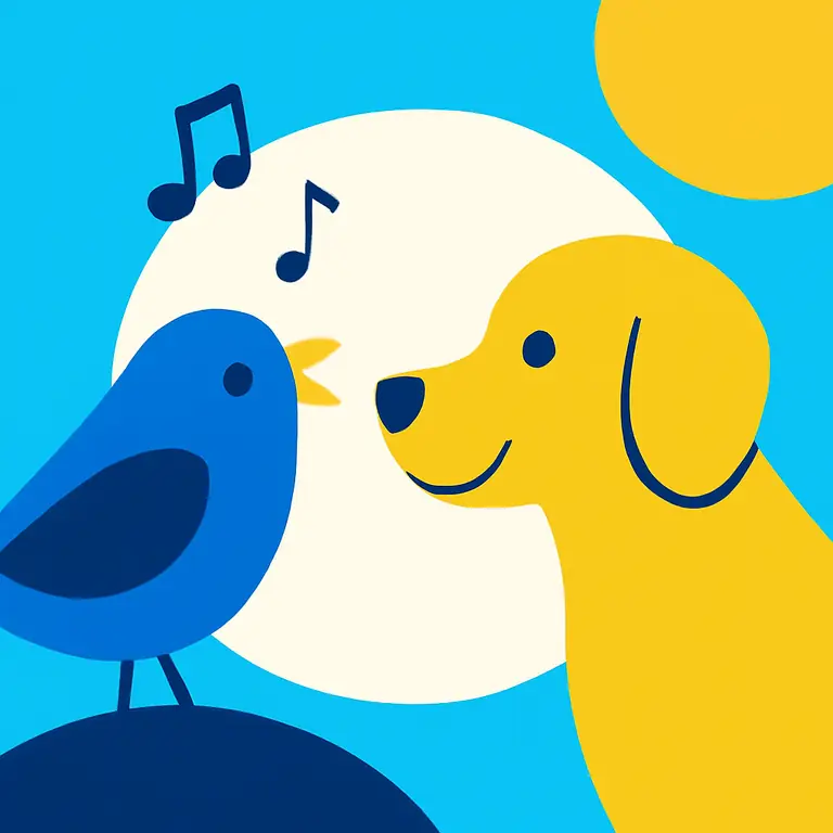 Animales y sonidos naturales - portada del puzzle