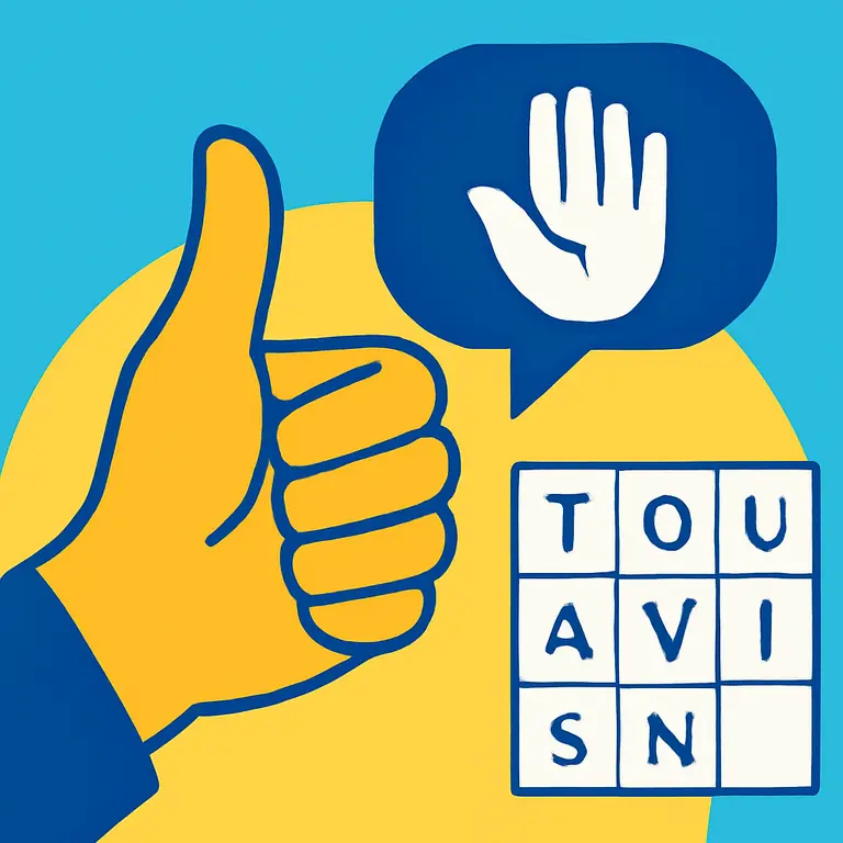 Acciones y gestos comunes - portada del puzzle