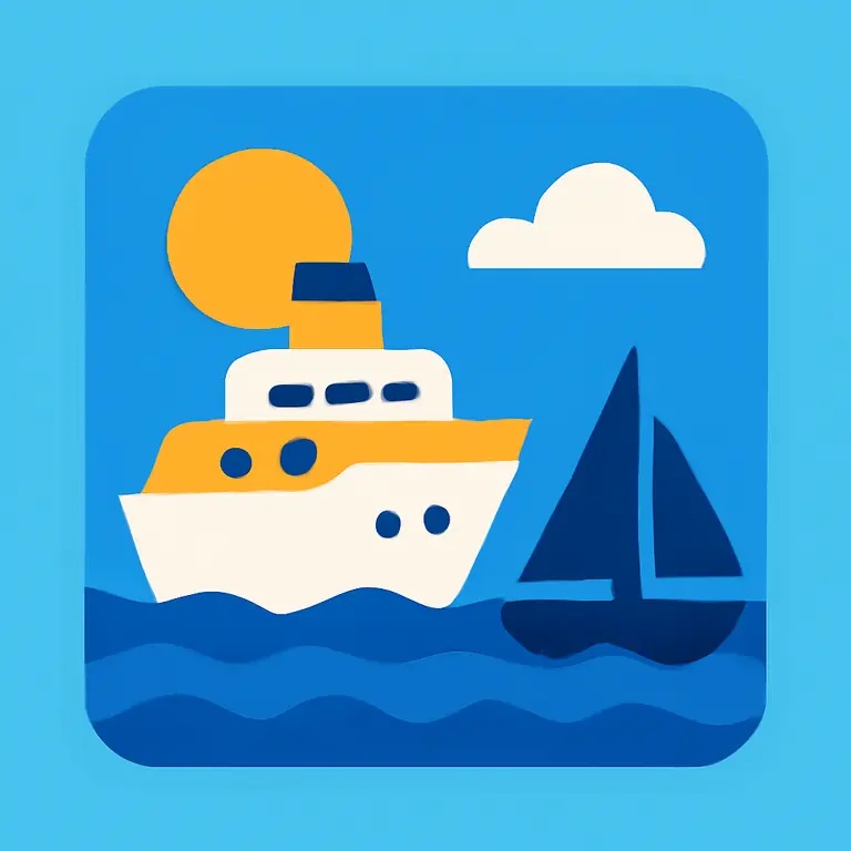 Viajes y vehículos marítimos - portada del puzzle