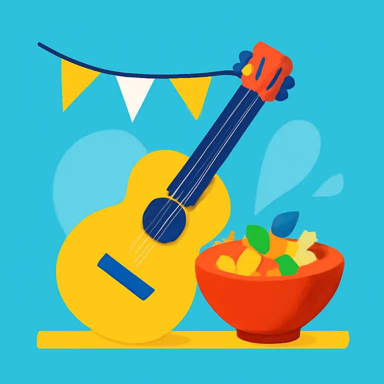 Fiestas y Sabores - portada del puzzle