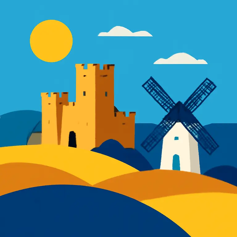 Paisajes y tierras españolas - portada del puzzle