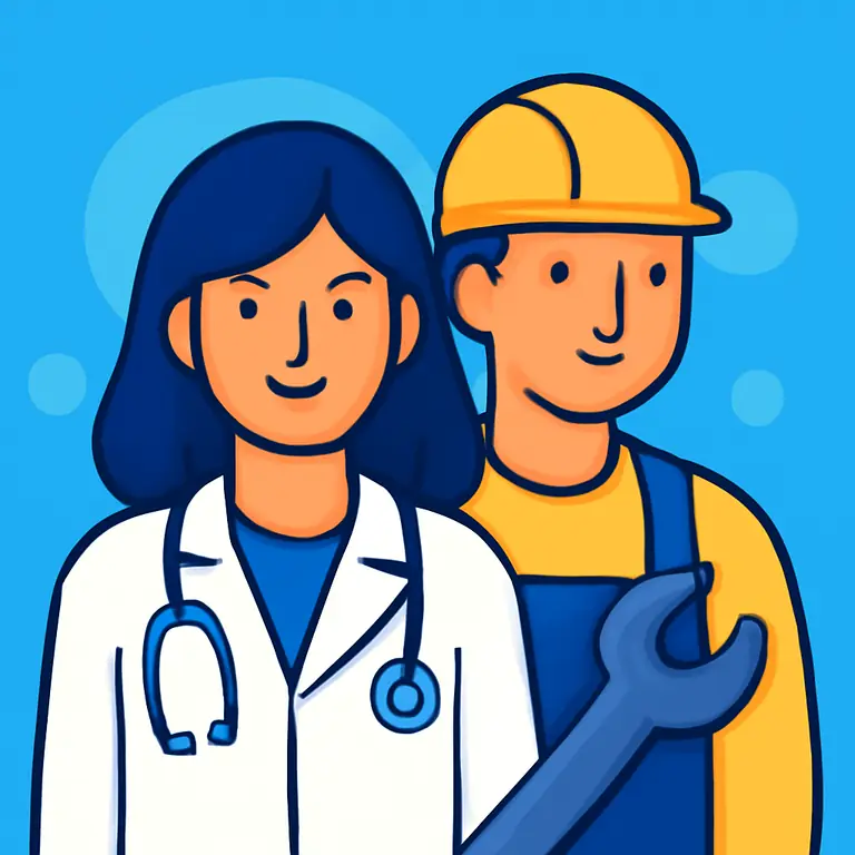 Oficios y roles importantes - portada del puzzle