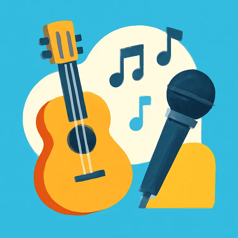 Instrumentos y voces musicales - portada del puzzle