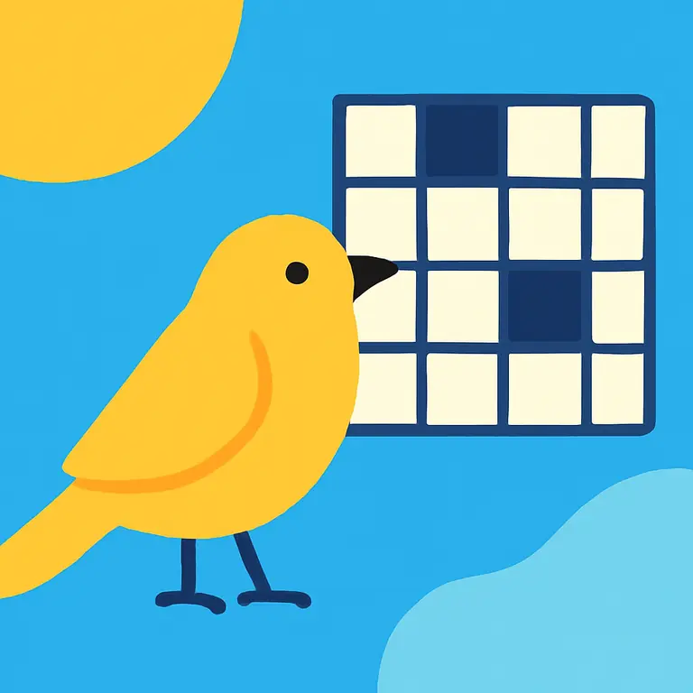 Aves y palabras clave - portada del puzzle