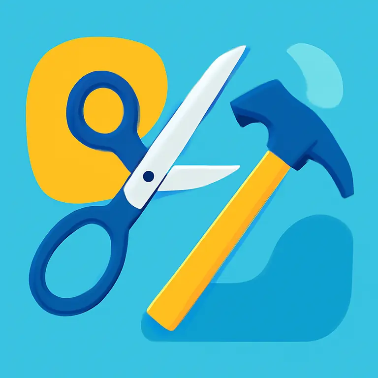 Herramientas y objetos cotidianos - portada del puzzle