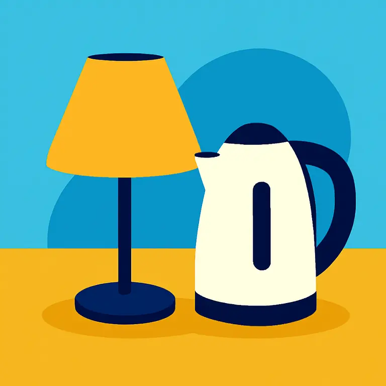 Objetos del hogar - portada del puzzle