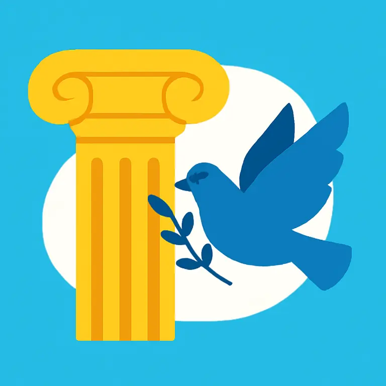 Acciones y símbolos históricos - portada del puzzle