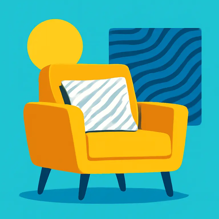 Muebles y texturas - portada del puzzle