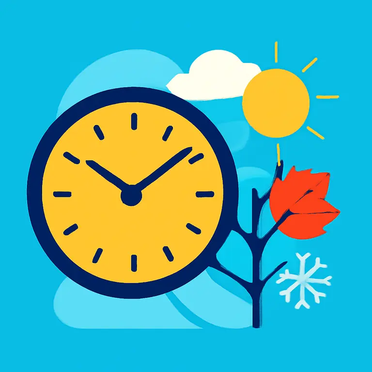 Времена года и время - обложка пазла