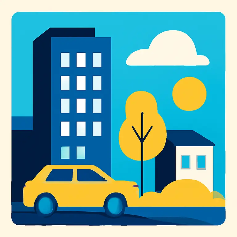 Городская жизнь - обложка пазла