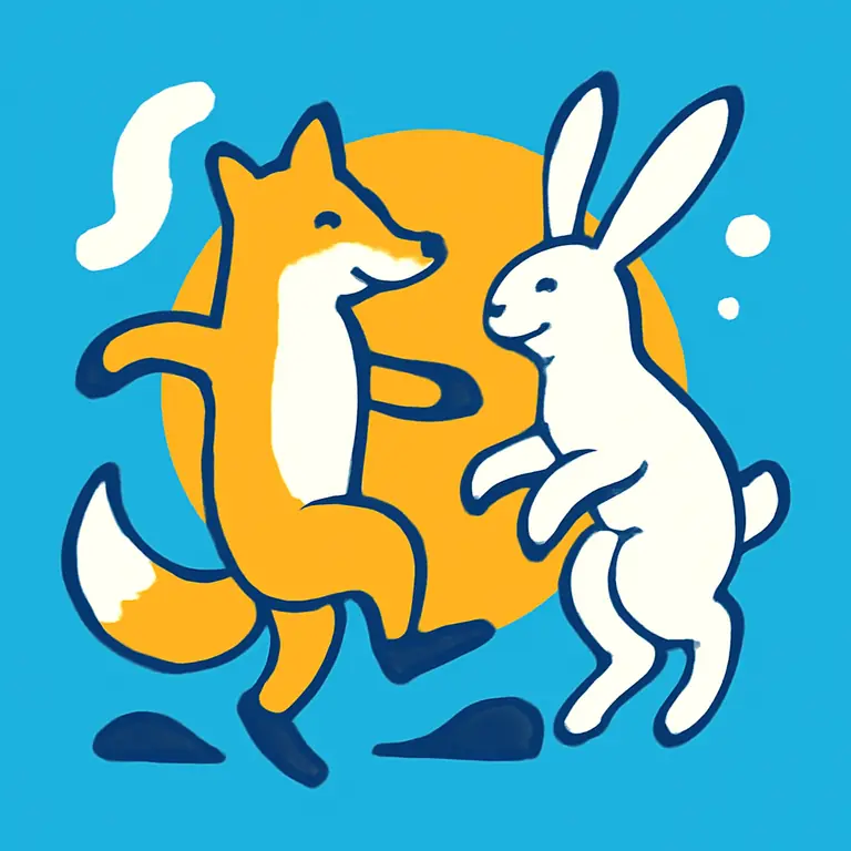 Животные и танцы - обложка пазла