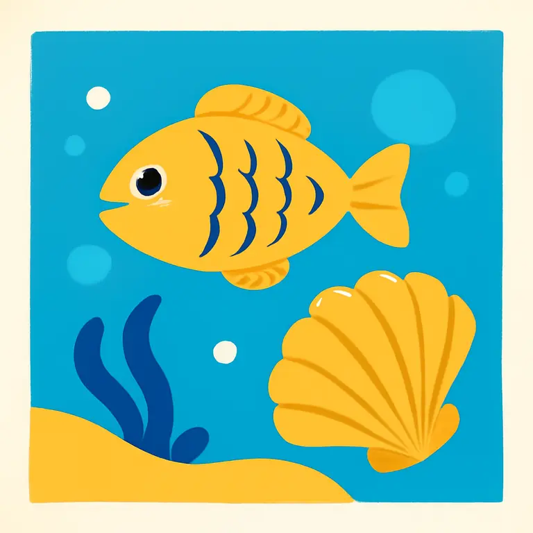 Водные обитатели и понятия - обложка пазла