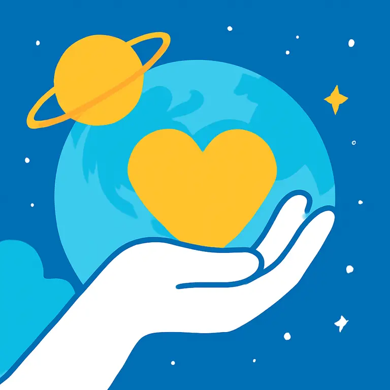 Космос и доброта - обложка пазла