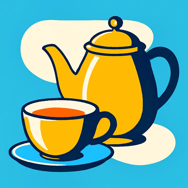 Чаепитие и посуда - обложка пазла