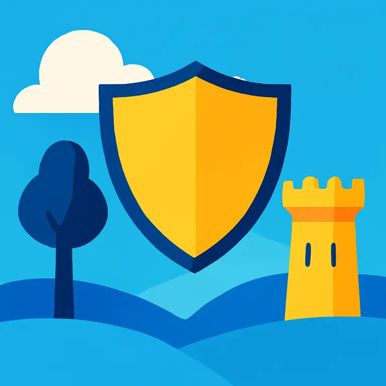 Элементы ландшафта и обороны - обложка пазла