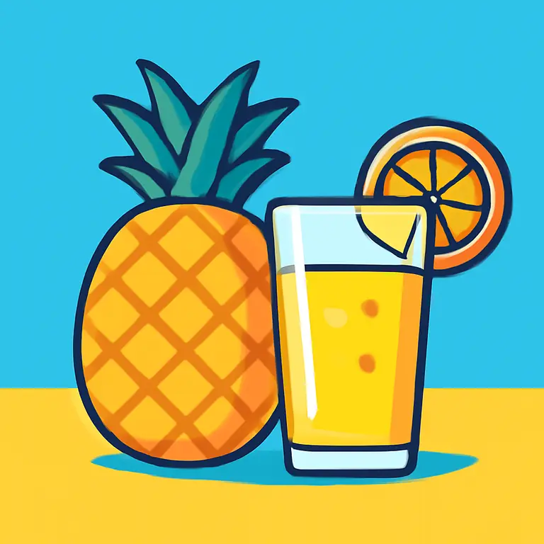 Фрукты и напитки - обложка пазла