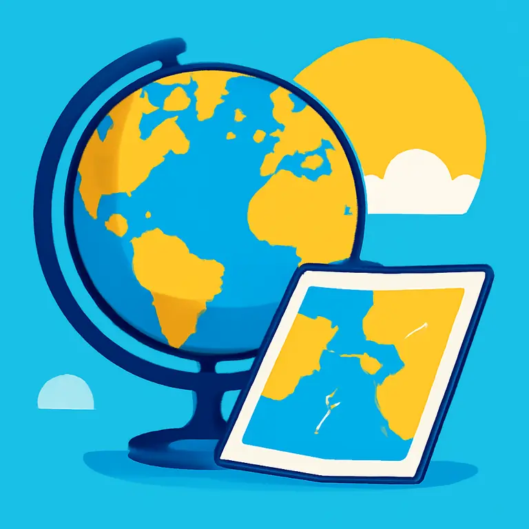 Географические формы и части - обложка пазла