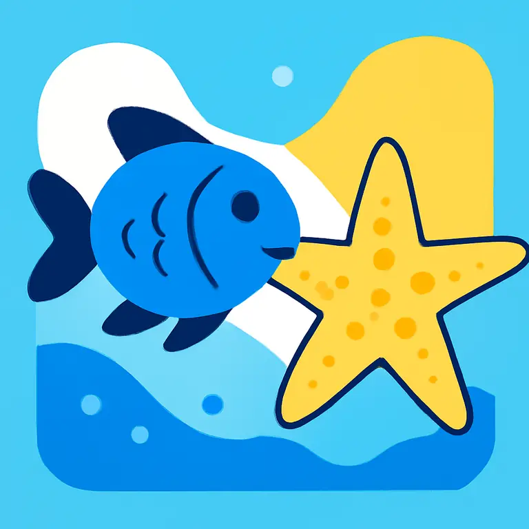 Морские обитатели и действия - обложка пазла