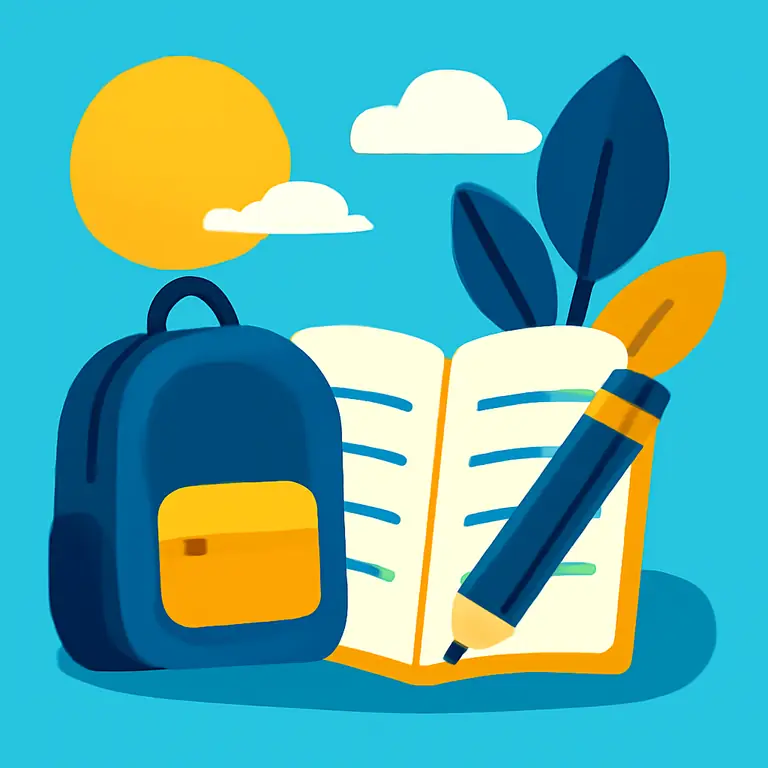 Школьные будни и природа - обложка пазла