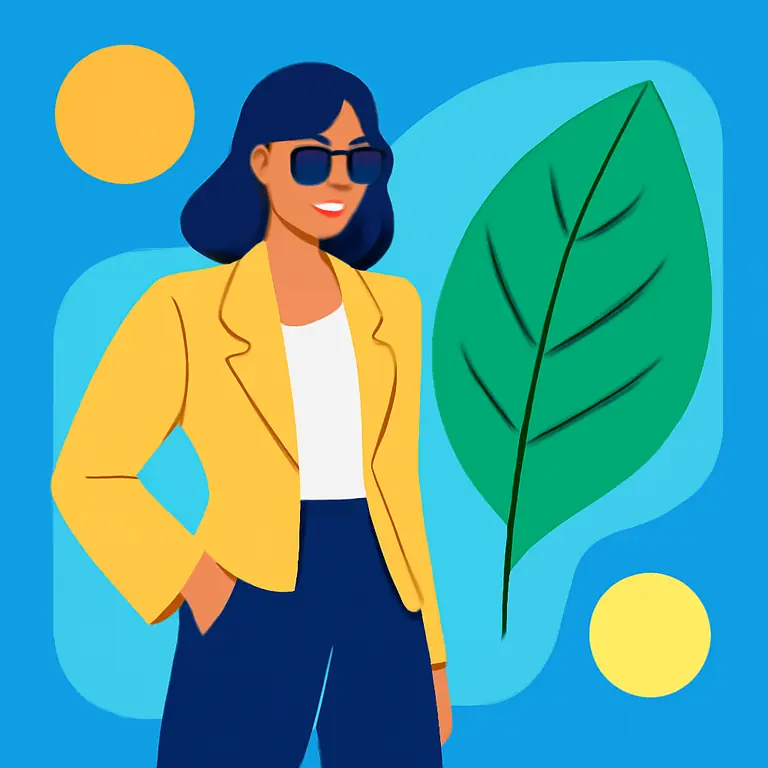 Модный стиль и природа - обложка пазла