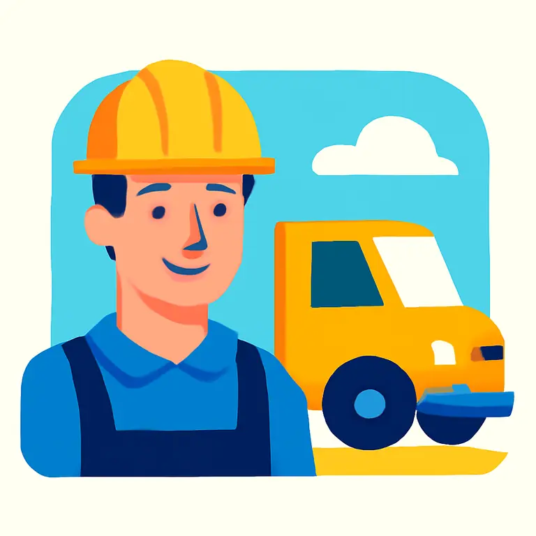 Профессии и транспорт - обложка пазла