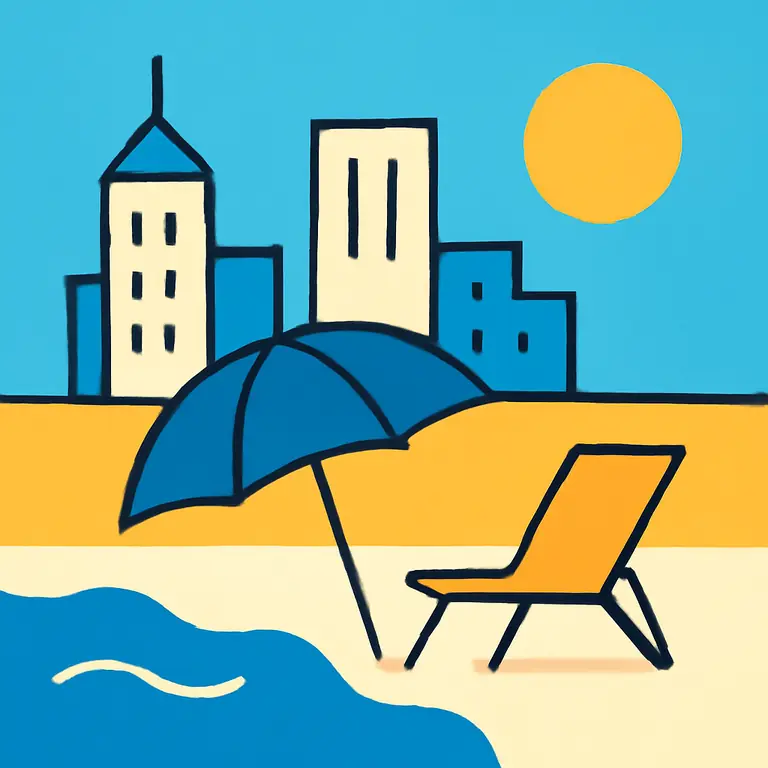 Город и отдых - обложка пазла