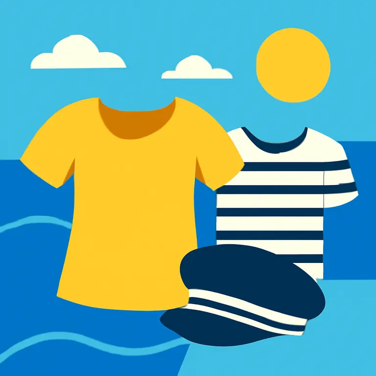 Одежда и море - обложка пазла