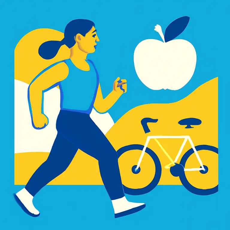 Активный образ жизни - обложка пазла