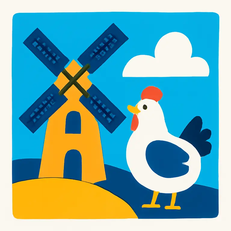 Деревенские мотивы - обложка пазла