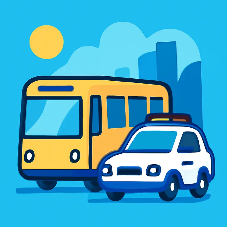 Транспорт и службы - обложка пазла