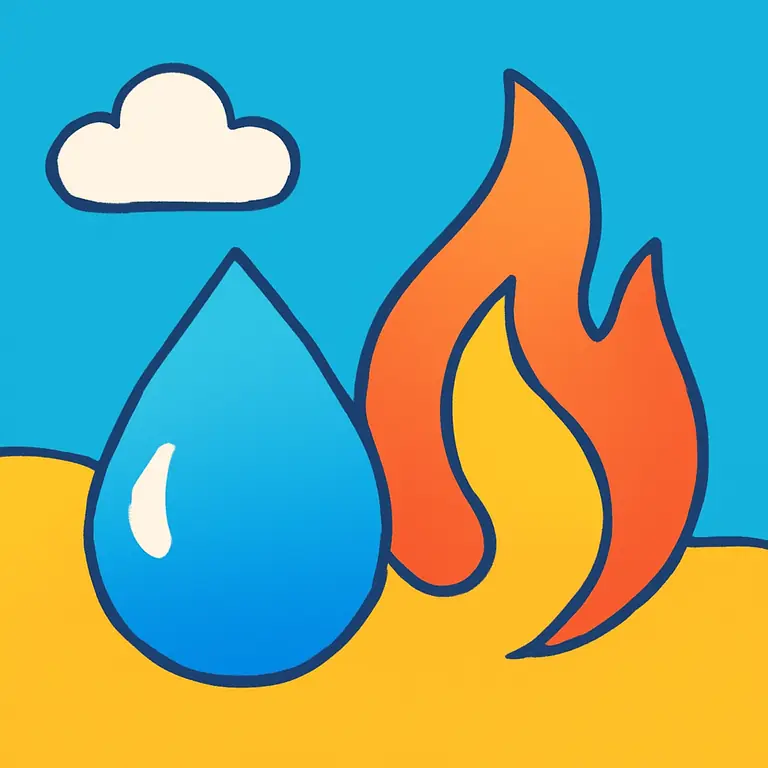 Стихии природы - обложка пазла