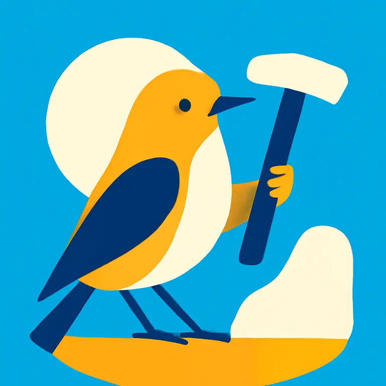 Птицы и инструменты - обложка пазла